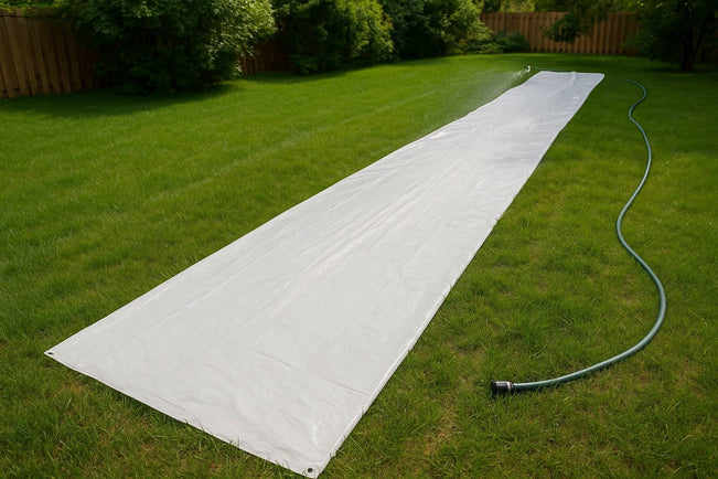 How to Create a Slip and Slide from Everyday Tarps