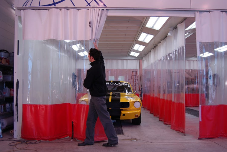 Auto Body Shop Divider Curtains