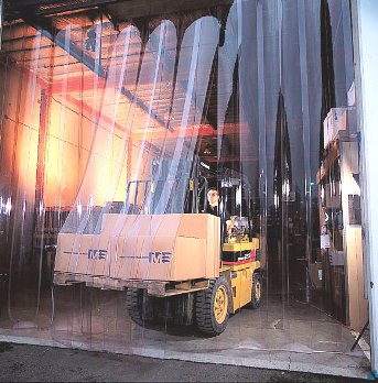 Clear Vinyl Strip Curtain Doors