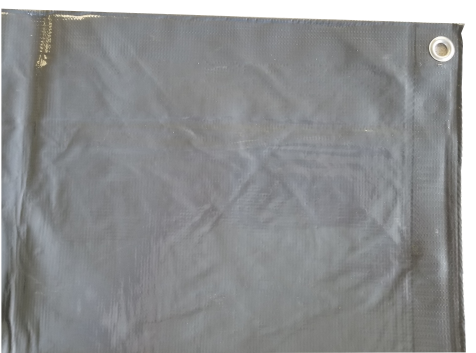 10 oz Vinyl Laminate Tarps - Charcoal Gray