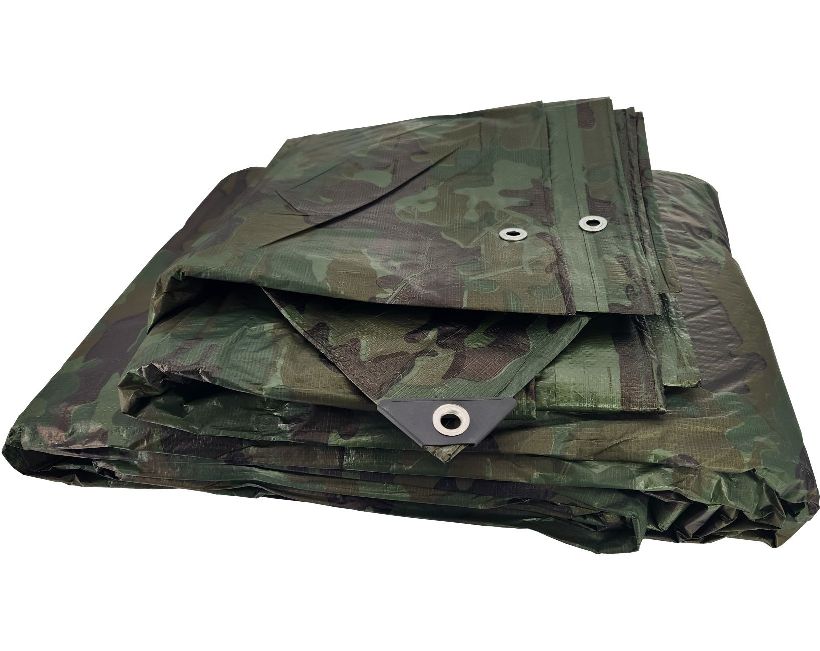Green Camo Poly Tarps By the Case