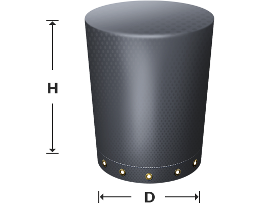 Custom Cylinder Covers - Custom Equipment Tarps