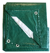 Heavy Duty Green/White Poly Tarps