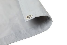 Gray Tarp - 18 oz Heavy Duty Vinyl Tarps