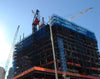 Black Debris Building Screen