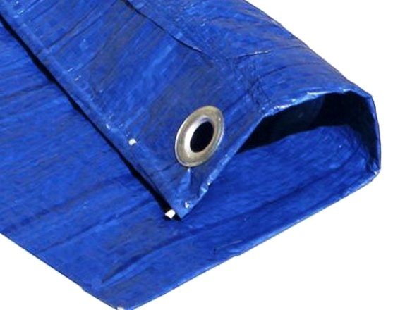Blue Reinforced Poly Tarps by the Case