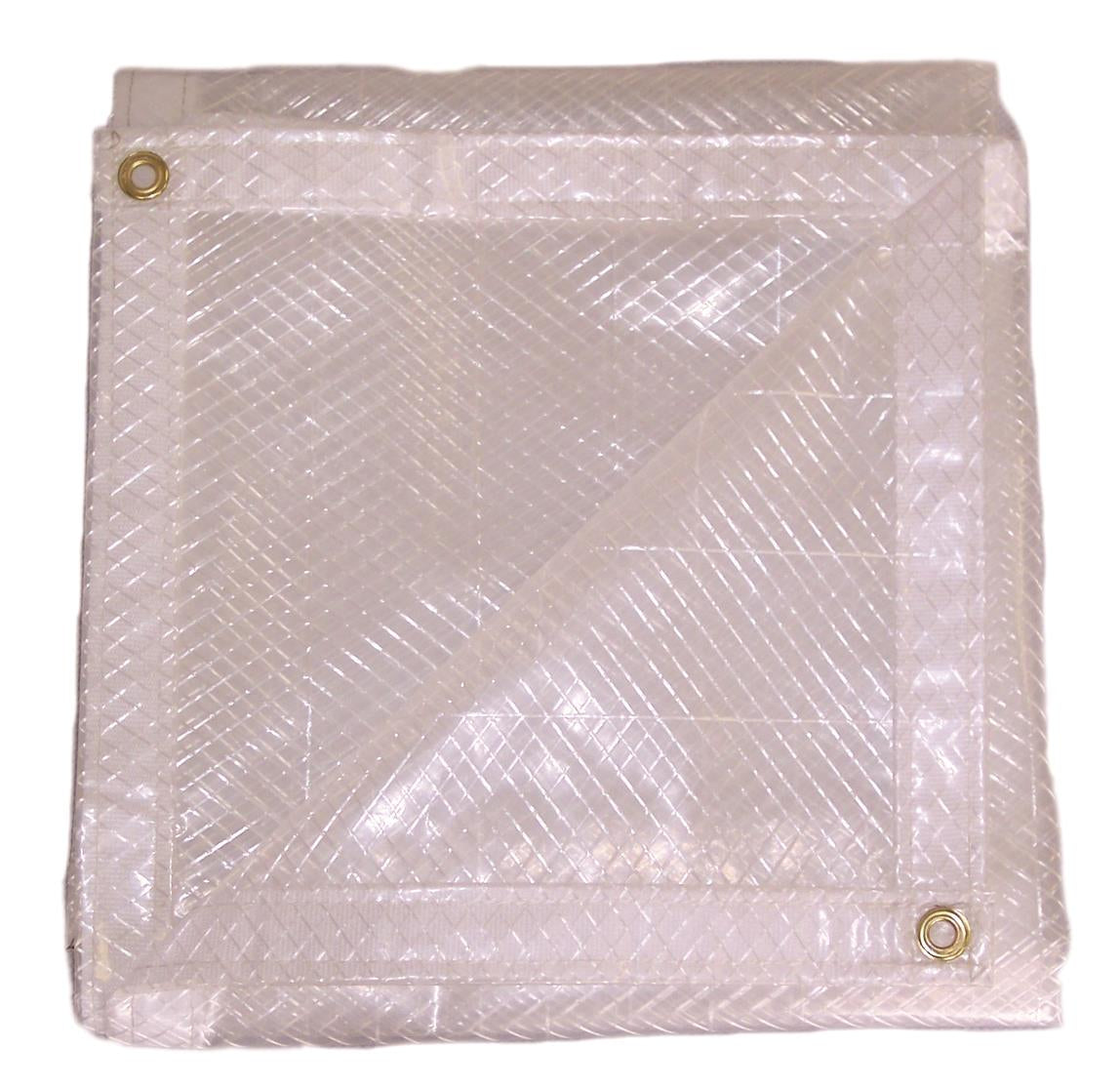Clear String Reinforced Poly Tarps - 7 oz