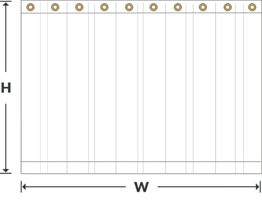 Custom clear vinyl tarps chart