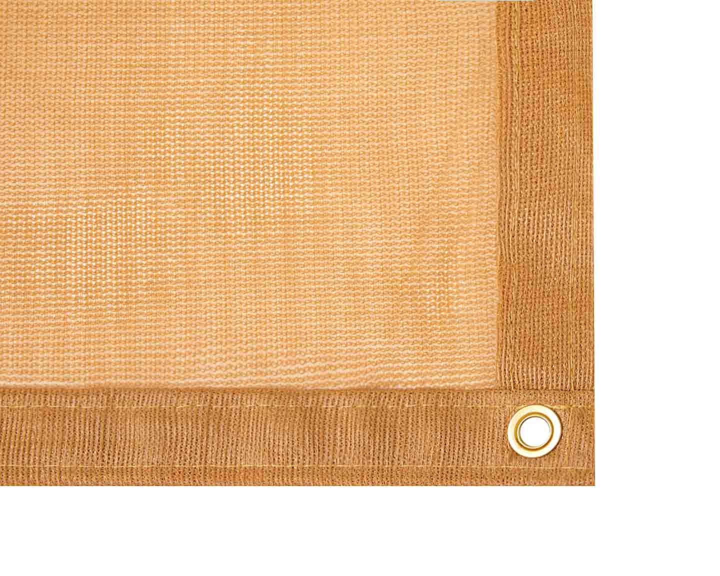 Tan Mesh Shade Tarps