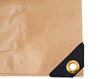 Reinforced Corner Tan Poly Tarp