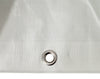 Grommet on White Poly Tarp