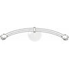 Curved Roller Track 90 Degree Ceiling Mount 24" Radius