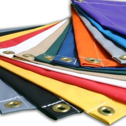 10 oz Vinyl Laminate Tarps - Charcoal Gray