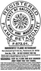 Silver Heavy Duty Fire Retardant Poly Tarps