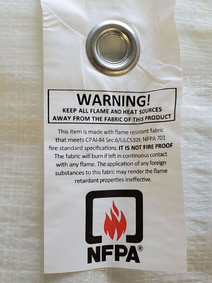 Fire Resistant Poly Tarp