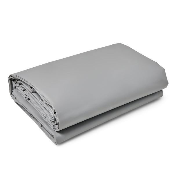 18 oz Gray Vinyl Tarp 10' X 10' Heavy Duty