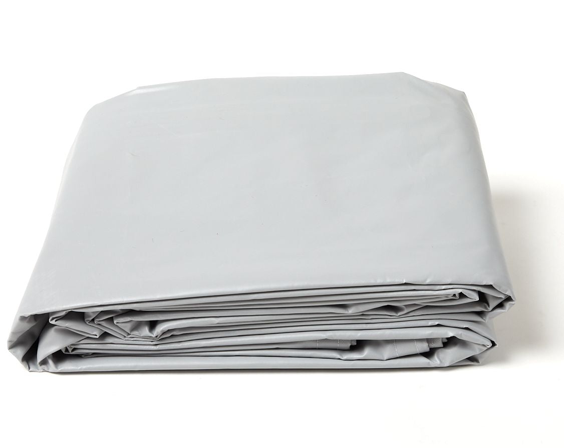 Gray Tarp - 18 oz Heavy Duty Vinyl Tarps
