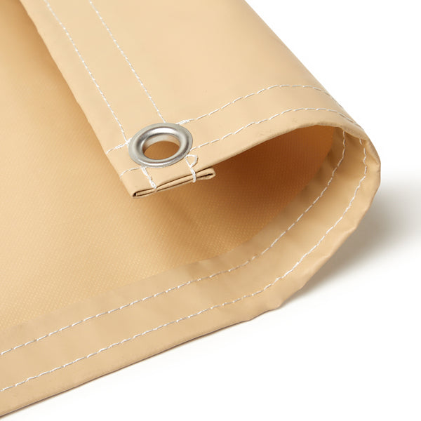 Tan Tarps - 18 oz Heavy Duty Vinyl Tarps