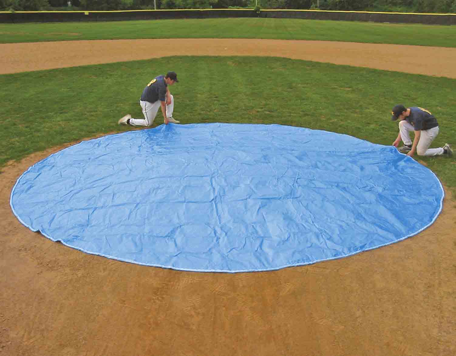 Lt Blue Wind Weighted Baseball Mound Covers