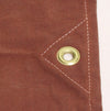 Brown Canvas Tarp Reinforced Grommets