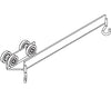 4 Wheel Roller Track Steel Ball Bearing Trolleys with Overlap