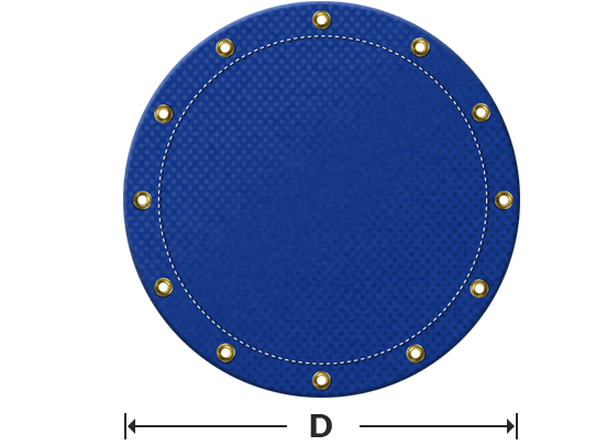 Custom Round Tarps - Custom Circular Tarp Covers