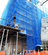 Blue Scaffold Debris Netting