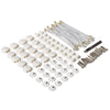 White Shock Cord Clips