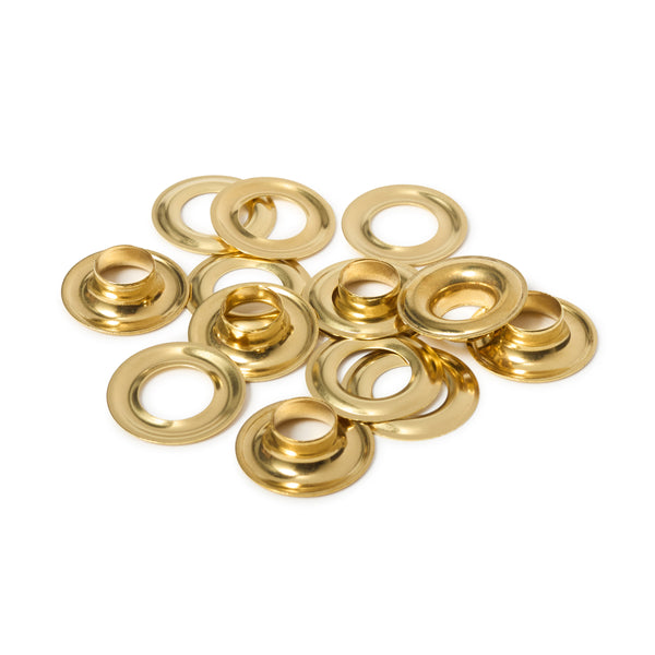 Brass Grommets with Plain Washer - Size #2