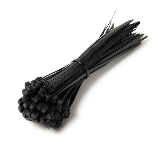 8" Nylon Black Cable Ties / Zip Ties