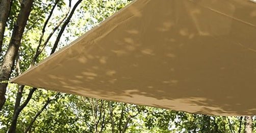 Tan Mesh Shade Tarps