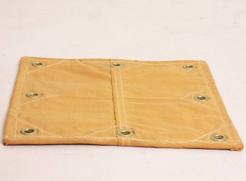 Tan Canvas Tarp with Reinforced Grommets