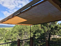 Tan Mesh Tarp