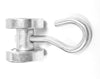 Curtain Roller Track Steel Ball Bearing Trolley with 1 Inch Hook