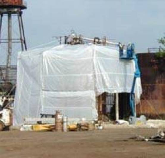 White Hoarding Tarp